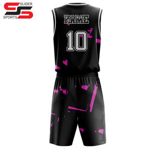 Nouvelle conception tendance, uniforme de basket-ball personnalisé de haute qualité, couleur unie, polyester, uniforme de basket-ball pour hommes - Product Image 2