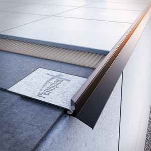 Renoplast ®   Perfil de aluminio para aleros K102, acabado de terrazas y balcones, suelos de baldosas sobre mortero adhesivo, sistemas de drenaje - Product Image 2