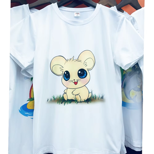 Camisetas de alta calidad para hombres y mujeres, logotipo personalizado, manga corta, ajuste holgado, estampado ecológico para verano, estilo Formal al por mayor - Product Image 1