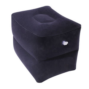 यात्रा inflatable फुटरेस्ट (1,2,3 लेयर) पोर्टेबल स्क्वायर लेग आराम, छोटे, आरामदायक फ्लक्स फिनिश, बैग में फिट बैठता है। - Product Image 4