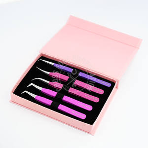 Meilleure vente, prise en main parfaite, volume de 45 degrés, ensemble de pinces à épiler, cils individuels, volume de démarrage 90, pointe pointue - Product Image 1