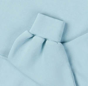 Sweat à capuche surdimensionné bleu 500 GSM Logo d'impression bouffée personnalisé 100% coton polaire lourde unisexe pour l'hiver pour les hommes - Product Image 3