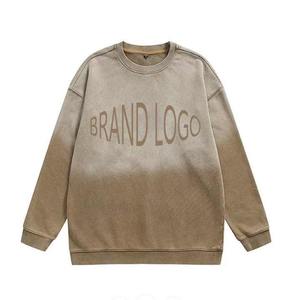 Meilleure qualité French Terry Ras Du Cou Imprimé Pull Brodé Lavé Confort Hoodies Sweatshirts - Product Image 5