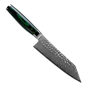 Couteau de cuisine Kiritsuke professionnel japonais de 7 pouces en acier Damas à 67 couches, couteau de découpe quotidien pour la cuisine - Product Image 1