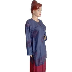 Gasa de alta calidad, tela 100% de algodón, precio al por mayor, ropa Lisa personalizada, estilo de artículo antitécnico - Product Image 5