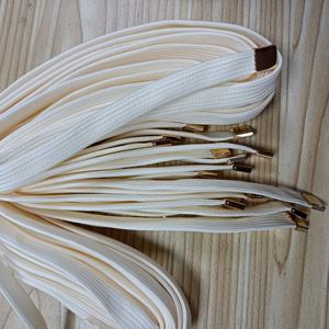 Custom Flat Hoodie Drawcord Lace Braided Cotton Polyester Rope Tipped Hoodie <b>Drawstring</b> with Metal Silicone Trip for Clothes - Product Image 4