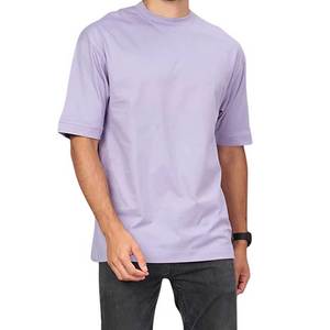 High Quality Light <b>Weight</b> Custom Made Regular Fit Solid Breathable Custom Short Sleeve Streetwear Plus Size Men's T-shirts - Product Image 1