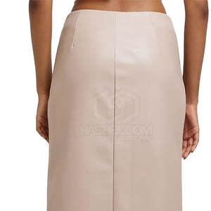 High Quality Customized Women's Casual Genuine Leather Workout <b>Skirt</b> Breathable Mini Spring <b>Summer</b> Knitted Natural Solid Pattern - Product Image 6