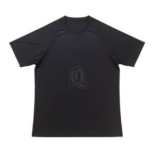 Maillot de rugby noir uni personnalisé, léger, extensible, en polyester, pour l'entraînement athlétique, vêtements d'équipe, fabrication - Product Image 1