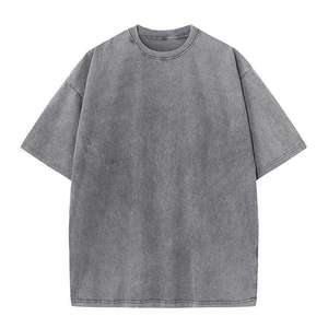 T-shirt personnalisé en coton lourd vintage beige délavé, imprimé DTG, style streetwear, motif anime, pour homme - Product Image 2