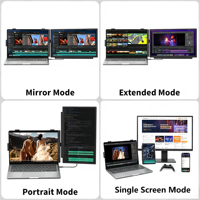 Extensor de Pantalla para Portátil de 15.6'' FHD 1080P IPS, Monitores Portátiles para Juegos, Pantalla Doble Desmontable para PC, Mac