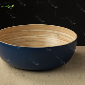 Handcrafted Classic Design Smooth <b>Bamboo</b> <b>Bowl</b> Customized Eco-Friendly Disposable Salad Serving <b>Bowl</b> for Sustainable Dining - Product Image 2