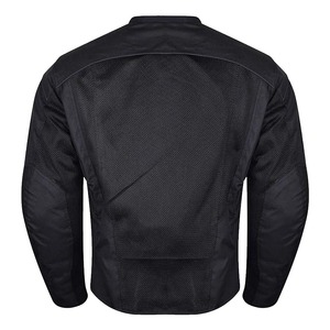 ขายส่ง 2024 มาถึงผู้ชายสีดํา PU หนังซิปแจ็คเก็ตรถมอเตอร์ไซด์สะท้อนแสง Night View ซับสําหรับขาย - Product Image 3