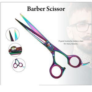 Ciseaux à cheveux professionnels en acier inoxydable à haute teneur en carbone de 6.5 pouces Ciseaux de coupe de cheveux de salon de coiffure avec poignée en céramique - Product Image 4