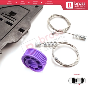 Juego de Reparación de Elevalunas Eléctrico Trasero Izquierdo BWR1199 para C5 MK2 MK3 RD/TD RC RD RW 2007-2018 4/5 Puertas 9675915280 - Product Image 6