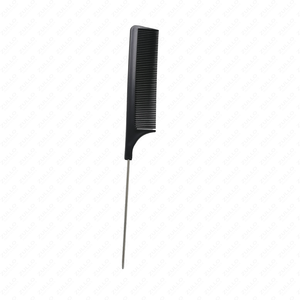 Extension de cheveux peigne à queue de rat avec épingle en métal outil de séparation et de sectionnement de précision pour la trame et les micro extensions - Product Image 1