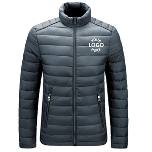 แจ็กเก็ตทรงพองสำหรับผู้ชายกันลมฤดูหนาวปรับแต่งได้โลโก้แฟชั่น - Product Image 4