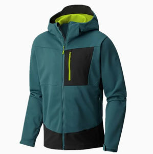 Veste softshell légère à capuche en toile pour homme, coupe-vent et imperméable, fermeture éclair intégrale - Veste bomber unisexe pour l'hiver - Product Image 3