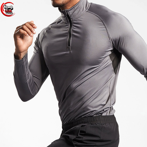 Custom Men's Slim Fit Summer Short Sleeve T-<b>Shirt</b> Quick Dry <b>Zip</b> Front Design - Product Image 4