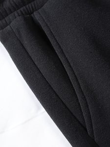 Custom Men's Half <b>Zip</b> Pullover Tracksuit Set Wholesale OEM Unisex <b>Sweatshirt</b> and Pants Private Label Casual Wear B2B Supplier - Product Image 5