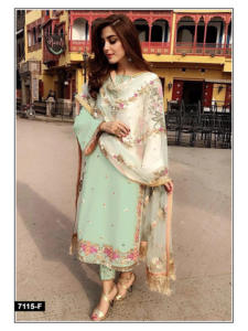 Nuevo Diseño de Salwar Kameez Pakistaní Formal, Tela de Mezcla de Seda, Bordado Elegante, Traje de Tres Piezas para Ocasiones Especiales, por Exportación - Product Image 5