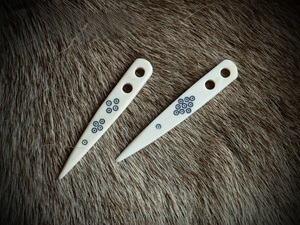 Aguja de Bordar de Cuerno de Búfalo, Aguja de Bordar Puntiaguda para Lana y Hilo, Accesorio de Costura Duradero para Tufting y Costura - Product Image 2