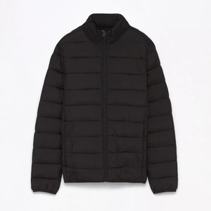 Nouvelle arrivée de veste bouffante personnalisée pour hommes, veste d'extérieur légère et imperméable, col montant, motif écossais, fermeture éclair respirante - Product Image 6