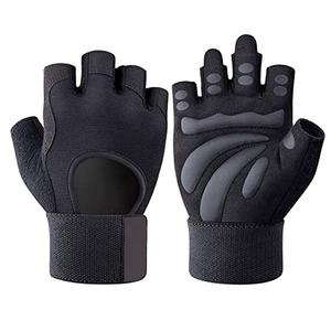 Guantes de cuero de entrenamiento de gimnasio personalizados de alta calidad para hombres y mujeres Guantes de levantamiento de pesas de calidad con logotipo personalizado Guantes de fitness - Product Image 1