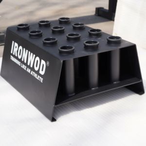 Estante de almacenamiento de mancuernas de acero Vertical de alta calidad, soporte de barra de 12 agujeros, <span class=keywords><strong>gimnasio</strong></span> comercial en casa - Product Image 5