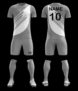 Meilleurs uniformes de football en polyester par sublimation, design personnalisé, couleur dégradée, séchage rapide, respirant, prix de gros OEM, logo personnalisé - Product Image 5