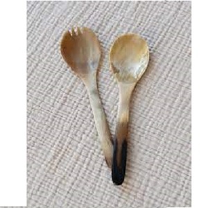 Exportation de cuillères en corne de buffle naturelle de haute qualité, ensemble de couverts en corne de bœuf, cuillère en corne faite à la main, disponible à des prix abordables - Product Image 4