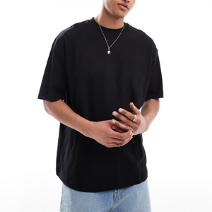 T-shirt graphique culturel surdimensionné T-shirt en coton T-shirt Hip Hop pour hommes Épaule tombante Streetwear Design T-shirt unisexe personnalisé pour hommes - Product Image 1