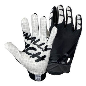 Gants de football américain entièrement personnalisables fabriqués au Pakistan Gants de préhension de qualité professionnelle de qualité supérieure Logo personnalisé pour les joueurs - Product Image 3