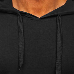 Alta calidad logotipo personalizado al por mayor camiseta para hombre de manga corta con capucha de algodón suave bolsillo Hip Hop Sudadera con capucha - Product Image 4