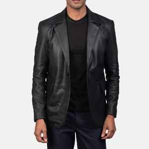 Chaqueta de Cuero Personalizada de Alta Calidad para Hombre, Impermeable, Cortavientos, a la Moda, para la Temporada de Invierno, Hecha en Pakistán, Ropa Casual de Calle - Product Image 3