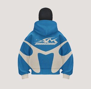 Survêtement baggy streetwear en molleton de coton Ensemble de cagoule de jogging vieilli Personnalisé DTG Masque lourd délavé à l'acide Survêtement pour hommes - Product Image 3