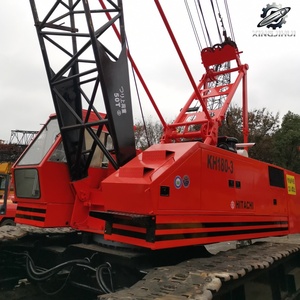 Grue sur chenilles hydraulique d'occasion Hitachi KH180-3 50 tonnes, grue à flèche en treillis de 58 m, marque japonaise d'origine, faible nombre d'heures, certifiée CE - Product Image 4