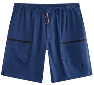 Shorts de randonnée pour hommes, 9 pouces, légers, séchage rapide, résistants à l'eau, extérieur en spandex/polyester, taille élastique, poches zippées - Product Image 5