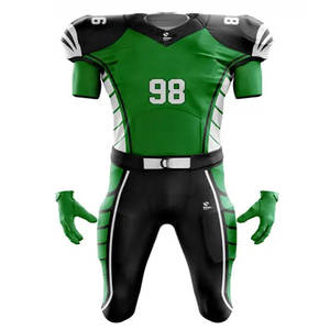 Ensemble d'uniformes de football américain avec impression de logo personnalisé Maillot de football américain rétro Ensemble d'uniformes de football athlétique sublimé - Product Image 2