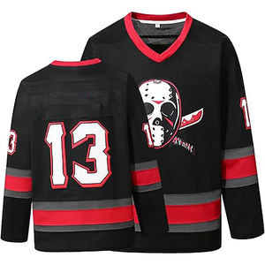 เสื้อเจอร์ซีย์ฮ็อกกี้น้ำแข็งระบายอากาศโพลีเอสเตอร์100% พิมพ์โลโก้ตามสั่ง - Product Image 2