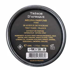 50ml Melina Parfums Trsor D'afrique Extrait De Parfum Taille Standard pour Hommes - Product Image 3