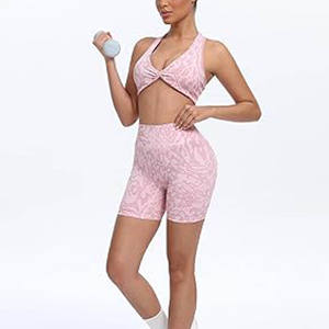 Séchage rapide et respirant Gym Wear femmes Yoga ensemble professionnel fabriqué en usine sans couture Gym vêtements de sport femmes 2 pièces ensemble - Product Image 4