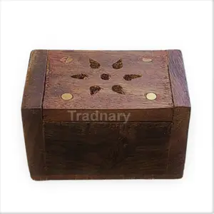 hindu incense burner antique incense box indian incense portable cone burner box from tradnary