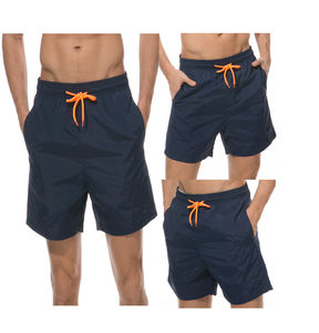 Short de football pour hommes de haute qualité séchage rapide Logo personnalisé coton recyclé maille de gymnastique fermeture éclair main été coupe automatisée - Product Image 6
