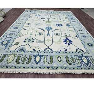 Hand-Knotted Wool Area Rug Premium Multi Color Abstract Design High-End Woven <b>Carpet</b> with Cotton Backing for Home & Living Space - Product Image 3