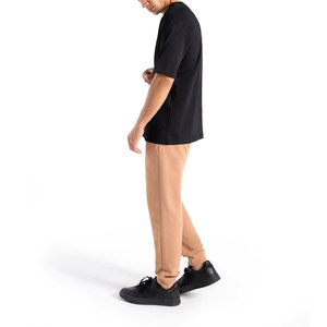 เสื้อยืดโชว์ไหล่สำหรับผู้ชายผ้าคอตตอนขนาดใหญ่แขนสั้นสีดำแห้งเร็วสั่ง100% ได้ตามต้องการ - Product Image 2