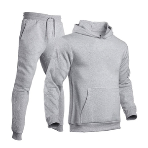Venta al por mayor 100% algodón hombres deportes con capucha logotipo personalizado peso pesado moda transpirable Jogger traje de invierno ropa en blanco - Product Image 6