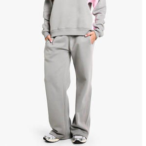 Nuevos pantalones de chándal de calle alta para mujer de invierno 2025 logotipo serigrafiado personalizado encaje de corte regular para mujer - Product Image 3