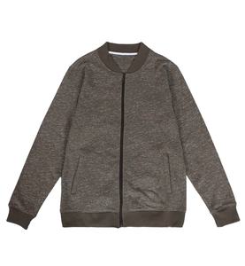 Venta al por mayor sudaderas con capucha de gran tamaño para hombre 100% algodón con cuello simulado bolsillos delanteros cremallera apertura básica tela texturizada sudaderas para hombre - Product Image 1