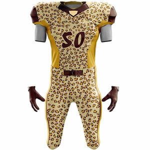 Uniforme de Fútbol Americano de Último Diseño, Nuevo Estilo, Talla Grande para Adultos, Alta Calidad, 100% Poliéster, Precio al por Mayor, para Hombre, Económico - Product Image 2